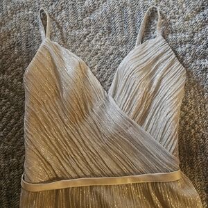 Elegant Gold Evening Dress